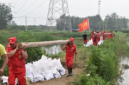 中国安能第二工程局常州分公司连续处置盱眙多处险情