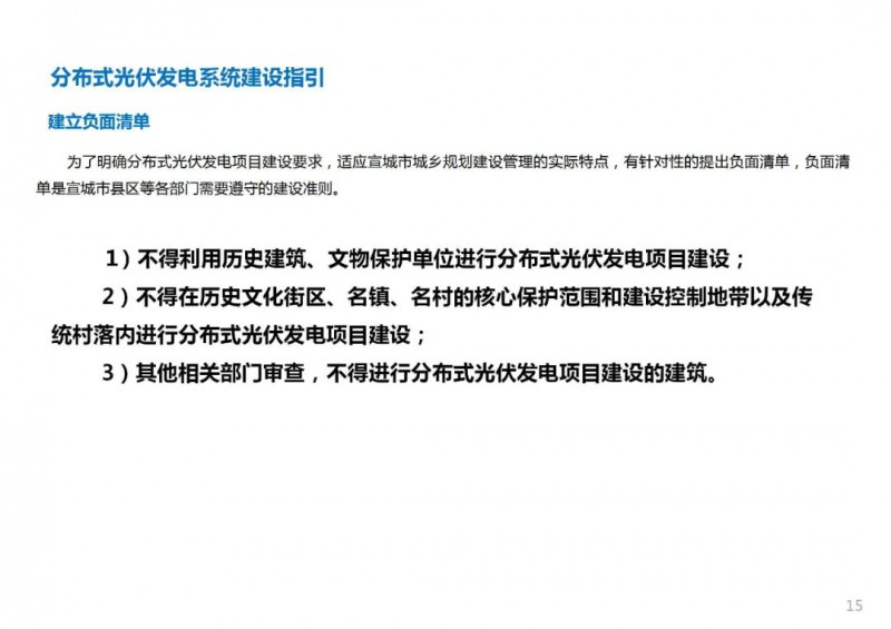 三类光伏定制负面清单！宣城市发布光伏发电项目空间布局专项规划(2021-2035年)