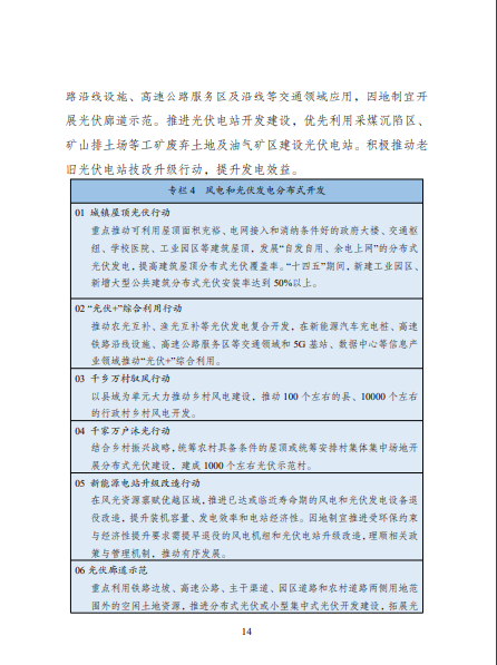 发改委、能源局等九部委联合印发发布“十四五”可再生能源规划！