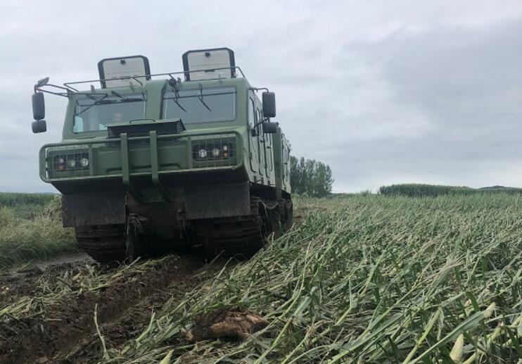 【抢险救灾 我们在前线】兵器工业集团哈一机集团蟒式全地形车助力抢修牡丹江海林市电力铁塔