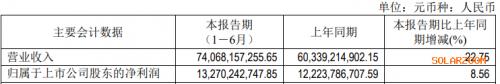 连抛两项百亿元投资计划 千亿光伏龙头营收净利双增长